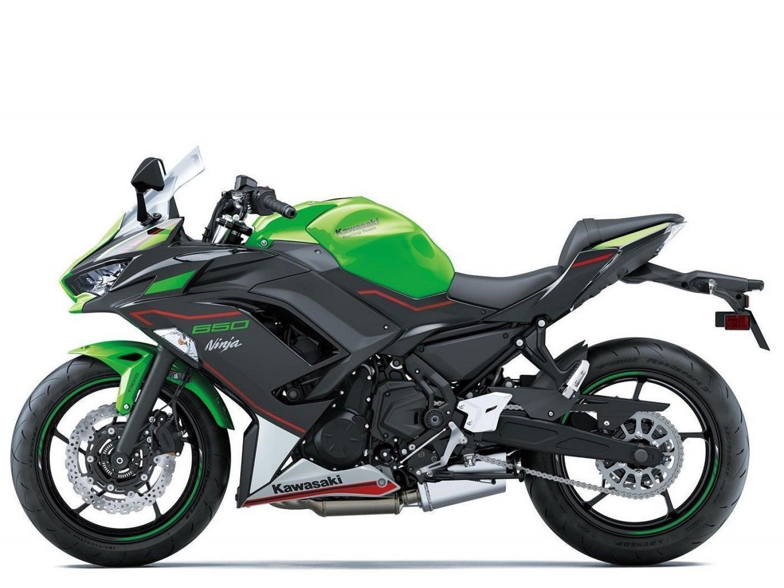 Мотоцикл KAWASAKI NINJA 650 - Lime Green/Ebony/Pearl Blizzard White '2024